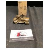 Metal military style truck