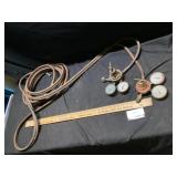 Heavy duty, brass welding, gas, regulators, and