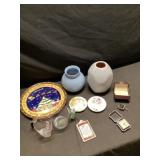 Christmas plate and miscellaneous