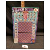 Vintage silver king gambling punchboard