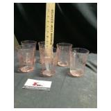 Pink depression glasses