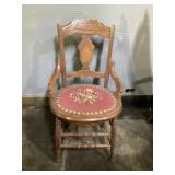 Needlepoint Victorian chair