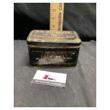 Dustless, blackboard crayon, tin