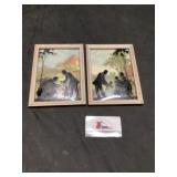 Vintage etched pictures