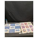 Hand sewn baby quilts