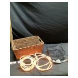 Cord, light and baskets
