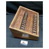 Tap and die display case approximately 12 1/2 x