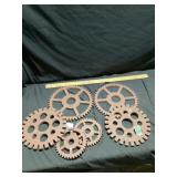 Sprocket wall art wooden