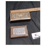 Wooden jewelry boxes