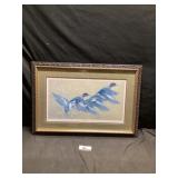 Signed print by Art Lemay flying time