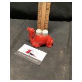 vintage camel salt, and pepper shakers