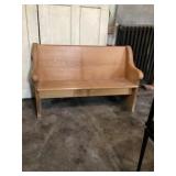 Church pew Approximately 51 inches long