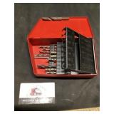 Craftsman drill, bits with metal case