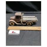 Cast-iron truck has been repaired
