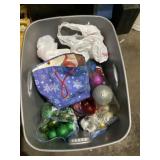 Tote of Christmas decor