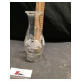Mid-century, modern kerosene lamp glass
