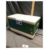 Coleman metal and plastic cooler