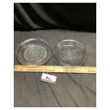 Glassbake and fire king pie pans