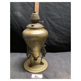 Brass kerosene oil lamp