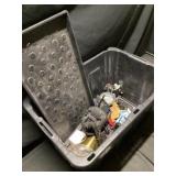 Large tote of miscellaneous