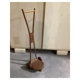 Two wheeled cart wooden