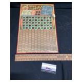 Vintage pick up Pippin five cent punch board