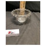 Heisey lariat, crystal glass bowl