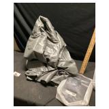 Blackout double wide vintage textured curtain 1