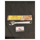 Williams 10 inch locking adjustable wrench in