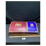 Hand painted Indian wooden storage trunk