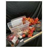 Tote of fall decor