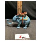Vintage style, cast-iron circus, elephant,