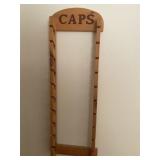Wood cap rack
