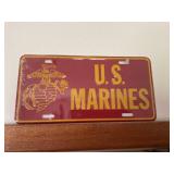 Marines license plate decor