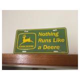 John Deere license plate decor