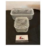 Glass refrigerator dishes