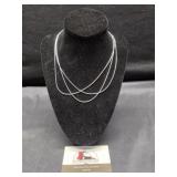 3 Necklace Chains Marked 925