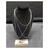 3 Necklace Chains Marked 925