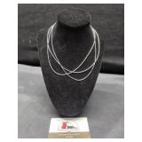 3 Necklace Chains Marked 925