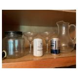 Anheuser Bush, water, glass, pitcher, porcelain