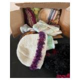 Hand knitted baby hats