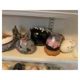 Collectible ceramic eggs