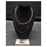 3 Necklace Chains Marked 925