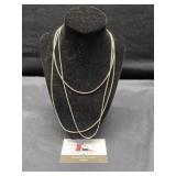 3 Necklace Chains Marked 925