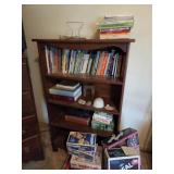 Bookshelf and books