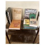 Bookshelf and books