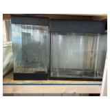 Two 20 Gallon  fish tanks and misc