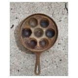 Cast iron ebleskiver pan