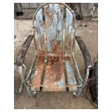 Vintage metal lawn chair