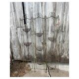 Vintage metal folding planter stand